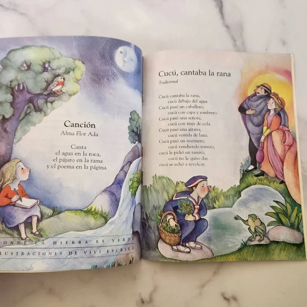 El verde limon children's Spanish story book fiction poems